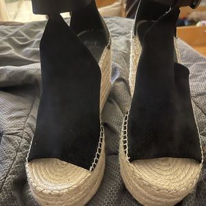 Marc Fisher LTD  black espadrilles sandal 9